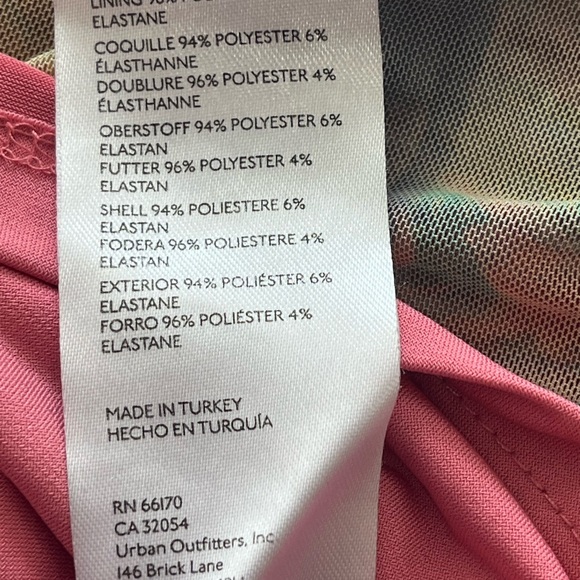 Urban Outfitters Moxie Mesh Mini Slip Dress Sunset Cactus Desert Print Sz Large - Picture 12 of 12